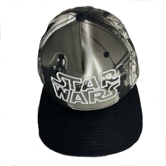 Star Wars Lucas Film Limited Black & White Hat with White Raised Stitched Logo - Picture 1 of 13